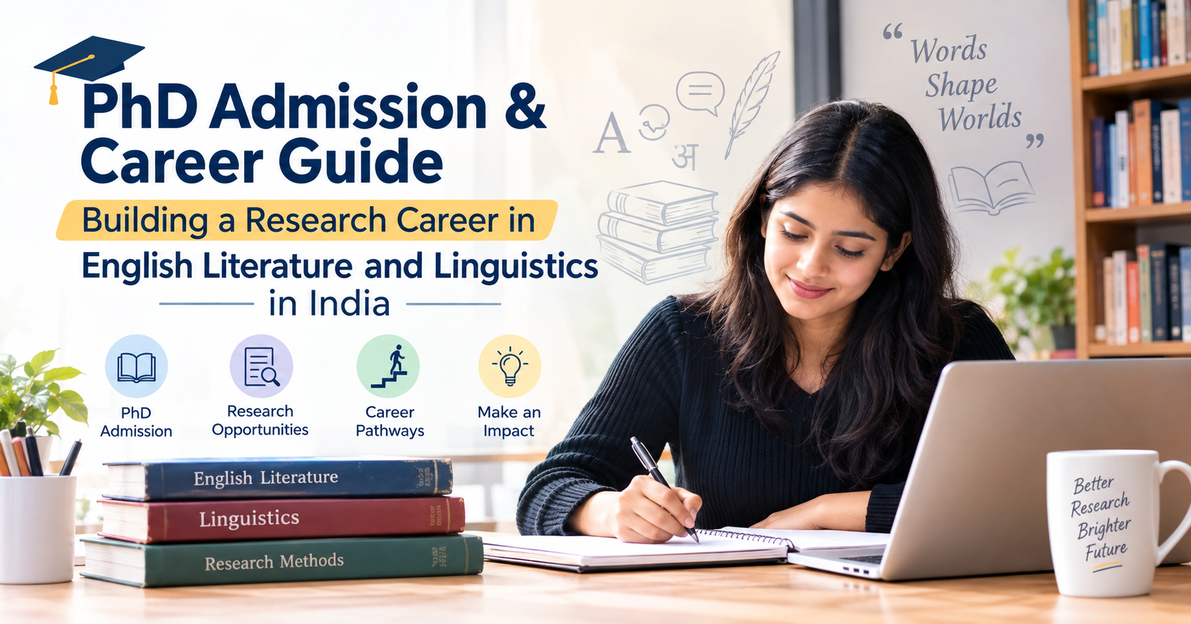 PhD Admission & Career Guide: Building a Research Career in English Literature and Linguistics in India
