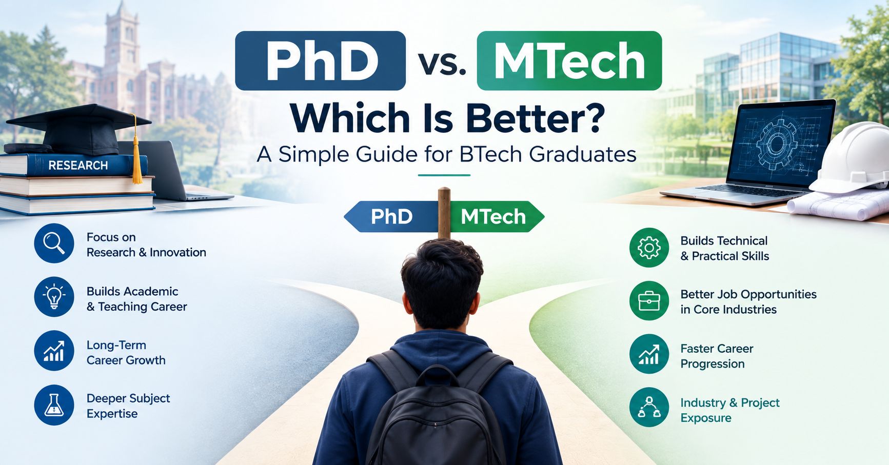 PhD vs. MTech Which Is Better? A Simple Guide for BTech Graduates