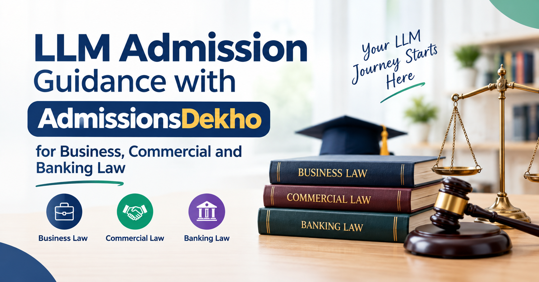 LLM Admission Guidance with AdmissionsDekho for Business