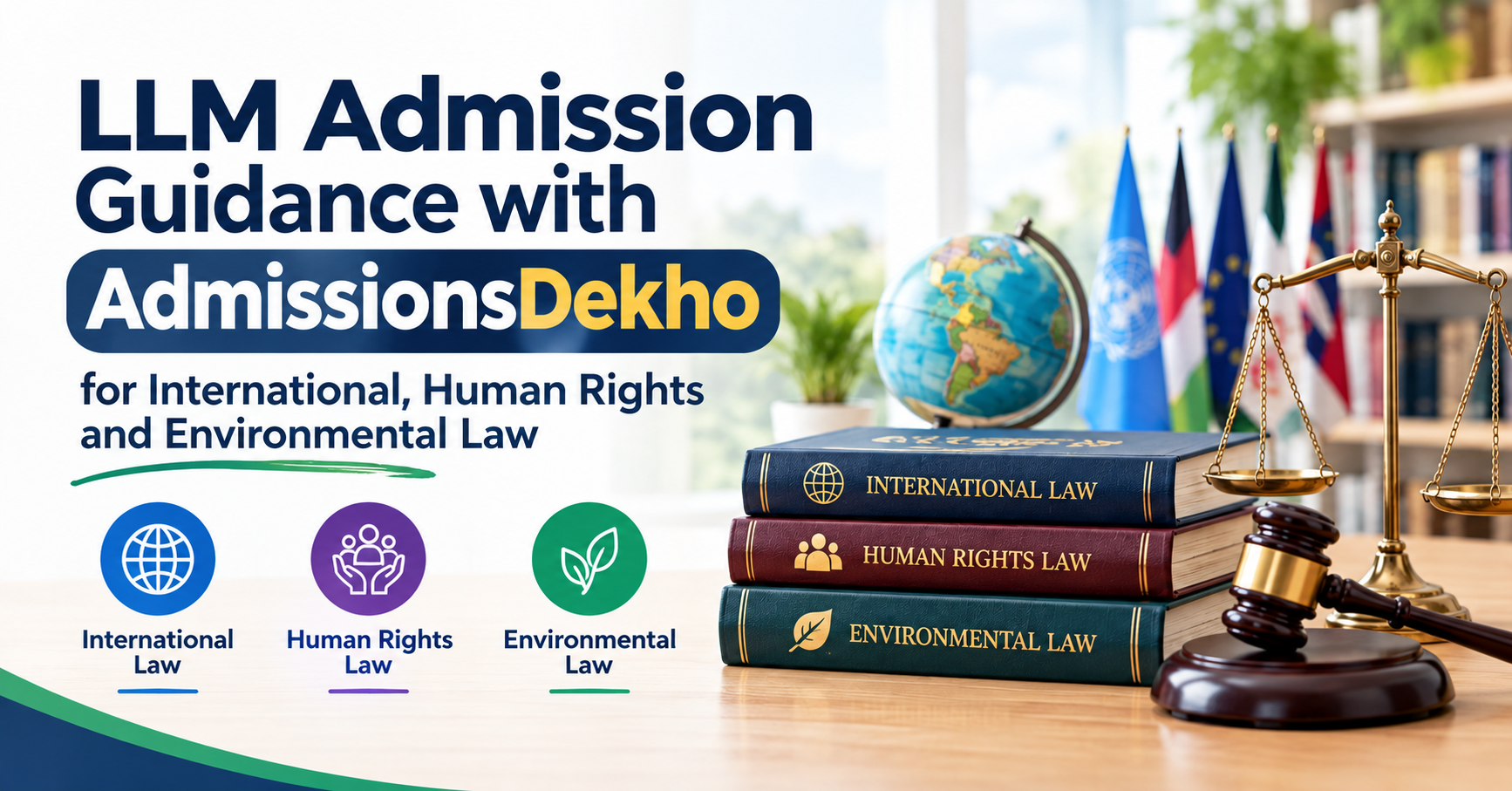 LLM Admission Guidance with AdmissionsDekho for International, Human Rights and Environmental Law