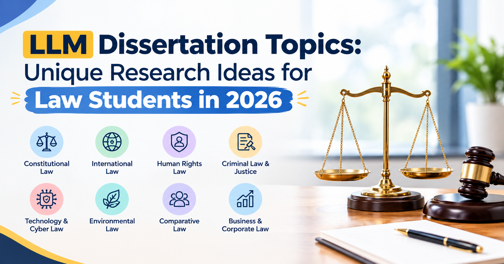 LLM Dissertation Topics: Unique Research Ideas for Law Students in 2026