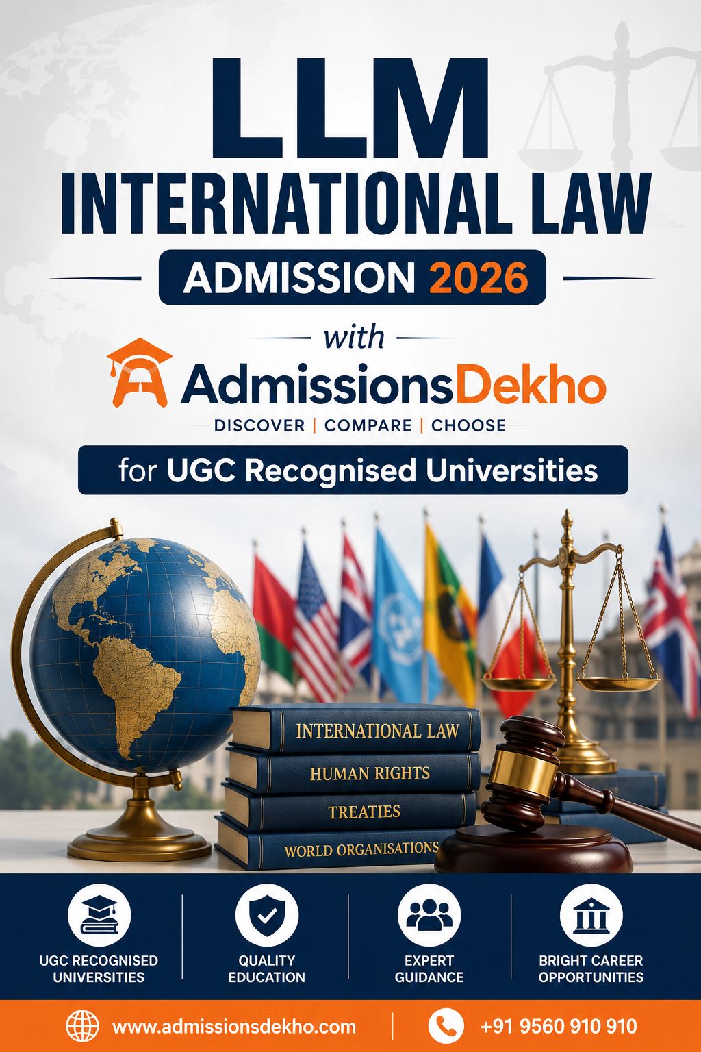 LLM International Law Admission 2026 with AdmissionsDekho for UGC Recognised Universities